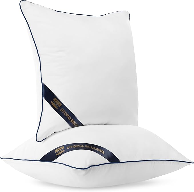Utopia Bedding Throw Pillow Inserts (Pack of 6, White), 16 x 16 Inches Decorative Indoor Pillows for Sofa, Bed, Couch, Cushion Sham Stuffer