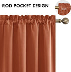 DWCN Blackout Curtains for Bedroom Living Room 52 x 54 Inch Long 2 Panels