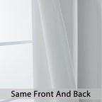 Yakamok 36 Inch Length Room Darking Curtains for Bedroom, Light Blocking Drapes Room Darkening Thermal Insulated Solid Grommet Panels for Living Room(38Wx36L, Greyish White, 2 Panels)