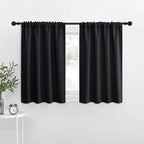 NICETOWN Halloween Kitchen Window Curtains Over Sink, Energy Smart Decoration Thermal Insulating Blackout Drapes/Draperies for RV Bunk (2 Panels, 42 inches Wide by 30 inches Long)