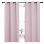 NICETOWN Grey Blackout Curtains for Bedroom 42" Wide x 63" Long 2 Panels