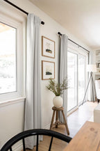 Linen Textured Total Blackout Curtains for Bedroom 96 Inches Long, Beige