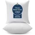 LANE LINEN Throw Pillow Insert - Pack of 2 16x16 Pillow Inserts for Decorative Pillow Covers, Throw Pillows Insert for Couch - White
