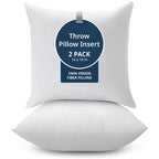 LANE LINEN Throw Pillow Insert - Pack of 2 16x16 Pillow Inserts for Decorative Pillow Covers, Throw Pillows Insert for Couch - White