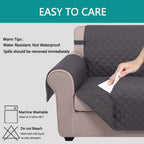 U-NICE HOME Reversible Oversized 28''Chair Covers, Dark Grey