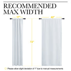 NICETOWN Kitchen Room Darkening Curtains - Window Treatment Thermal Insulated Rod Pocket Room Darkening Curtains/Drapes for Bedroom (2 Panels, 42 by 72, Greyish White)