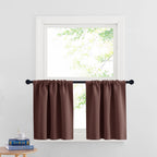 RYB HOME RV Curtains for Camper Windows, Mini Small Blackout Curtain Tiers