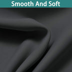 Yakamok Dark Grey Blackout Patio Door Curtain Panels W100 x L108, 1 Panel