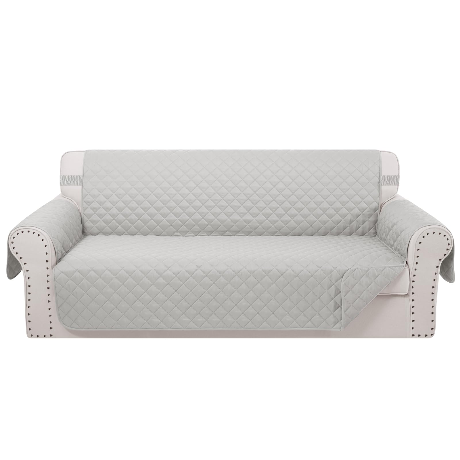 Luxshare Home Reversible Oversized Sofa Covers, XL Sofa, Light Grey/Light Grey