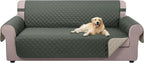 U-NICE HOME Reversible Sofa Cover Couch Cover for Dogs, Grey/Beige