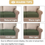 H.VERSAILTEX Stretch Couch Cushion Covers Individual Seat Sofa Chair Slipcovers Cushion Protector Cover Featuring Jacquard Textured Twill Fabric(1 Cushion Chair Cover, Bronze Green)