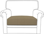 Easy-Going Stretch Chair Cushion Cover Sofa Cushion Furniture Protector Sofa Seat Sofa Slipcover Sofa Cover Soft Flexibility with Elastic Bottom(Chair Cushion, Tan)