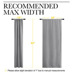 NICETOWN Kitchen Window Curtains 63 Long - Home Decoration Thermal Insulated Rod Pocket Blackout Blinds & Drapes for Small Windows (Silver Grey, 2 Panels, W34 x L63 -Inch)