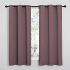 NICETOWN Grey Blackout Curtains for Bedroom 42" Wide x 63" Long 2 Panels