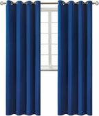 BGment Blackout Curtains for Bedroom - Grommet Thermal Insulated Room Darkening Curtains for Living Room, 52 x 95 Inch, 2 Panels, Royal Blue
