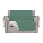 Easy-Going Oversized Chair Sofa Slipcover Reversible Sofa Cover Water Resistant Couch Cover Furniture Protector Cover with Elastic Straps for Pets Dog (Oversized Chair, Cyan/Ivory)