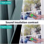 NICETOWN Greyish Green 100% Blackout Lined Curtains, 2 Thick Layers Completely Blackout Window Treatment Thermal Insulated Drapes for Kitchen/Bedroom (1 Pair, 62" Width x 63" Length per Panel)
