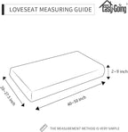 Easy-Going Stretch Loveseat Cushion Cover Sofa Cushion Furniture Protector Sofa Seat Sofa Slipcover Sofa Cover Soft Flexibility with Elastic Bottom(Loveseat Cushion, ASH Rose)