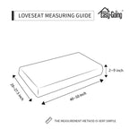 Easy-Going Stretch 1 Piece Loveseat Couch Cushion Cover for Sofa