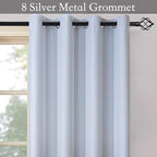 SimpleHome Ombre Room Darkening Curtains for Boys Bedroom, Gradient Grey White to Gray Light Blocking Thermal Insulated Grommet Window Curtains/Drapes for Living Room,2 Panels, 52x72 inches Length