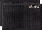 GORILLA GRIP® Ultra Absorbent Front Door Mat Outside Entrance 35x23, Traps Dirt and Moisture, HydroABSORB Indoor Outdoor Doormat Holds 5.7 Cups Water, Stain and Fade Resistant Welcome Mat 2 Pack Black