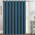 H.VERSAILTEX Blackout Patio Curtains 100 x 96 Inches for Sliding Door Extral Wide Blackout Curtain Panels Thermal Insulated Room Divider - Grommet Top, 8' Tall by 8.5' Wide - Dark Teal