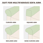 Taque Couch Arm Covers 2 Pcs Sofa Armrest Covers Stretch Couch,Armrest Cover for Chairs Scratch-Resistant Sofa Arm Cover Armchair Slipcovers,Avocado Green