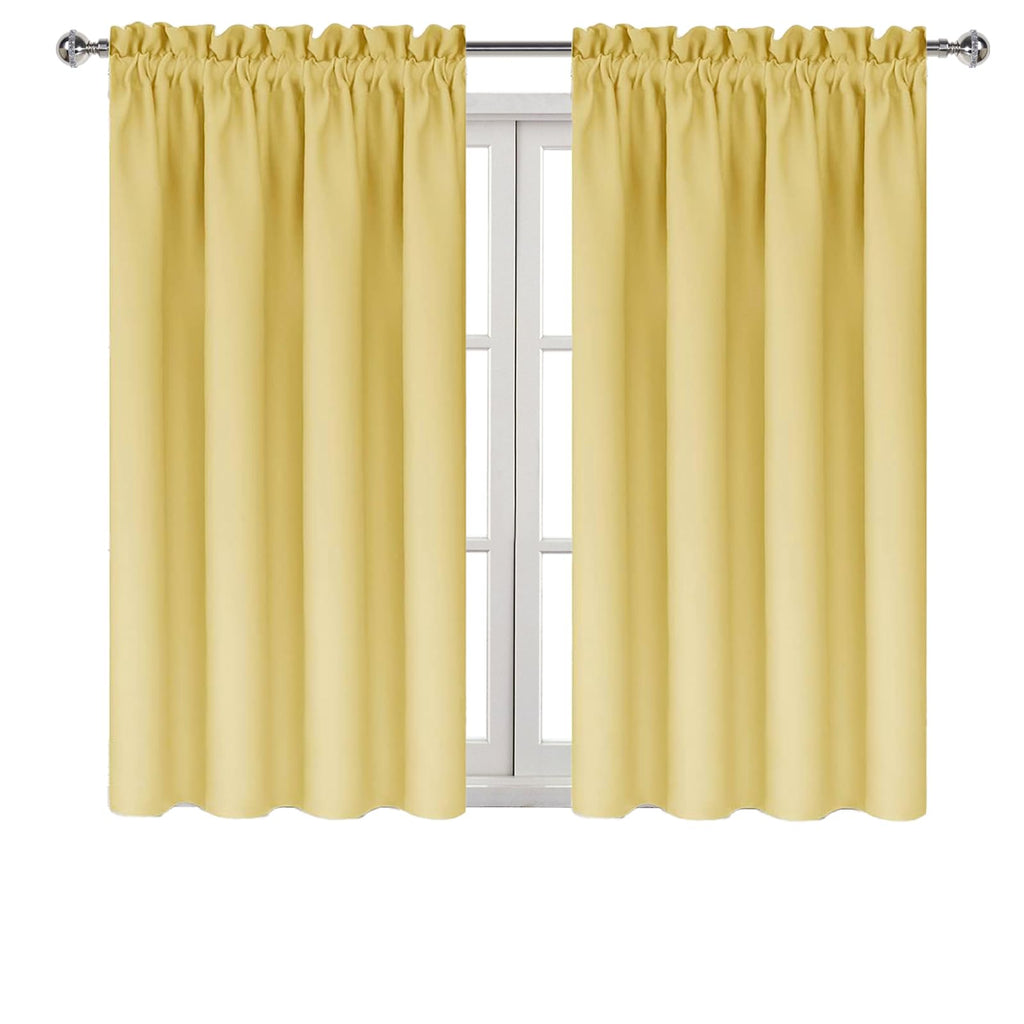 DWCN Blackout Curtains for Bedroom Living Room 42 x 54 Inch Long 2 Panels