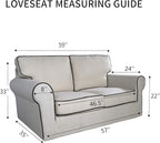 PureFit Reversible Quilted Couch Covers for Dogs Loveseat Sofa Cover 46.5”