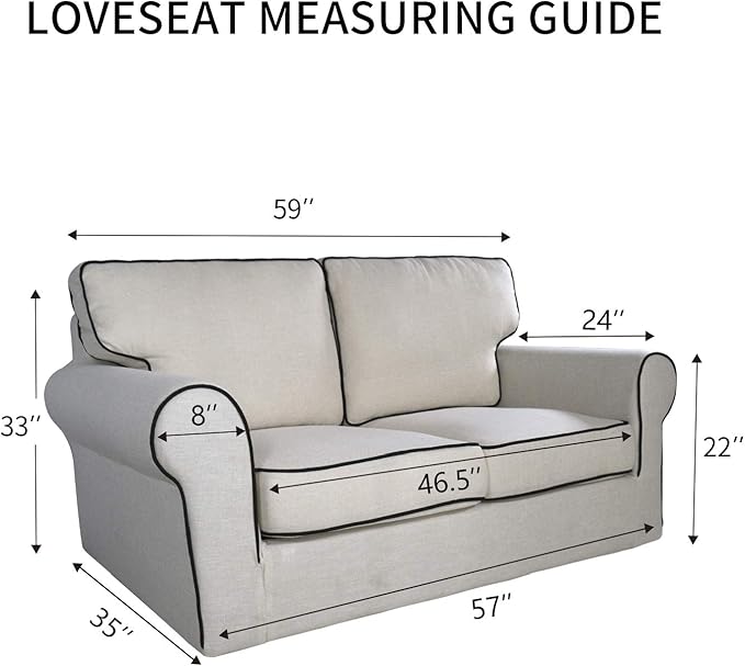 PureFit Reversible Quilted Couch Covers for Dogs Loveseat Sofa Cover 46.5”