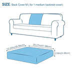 Smiry Couch Cushion Covers, Stretch Couch Covers for Sofa
