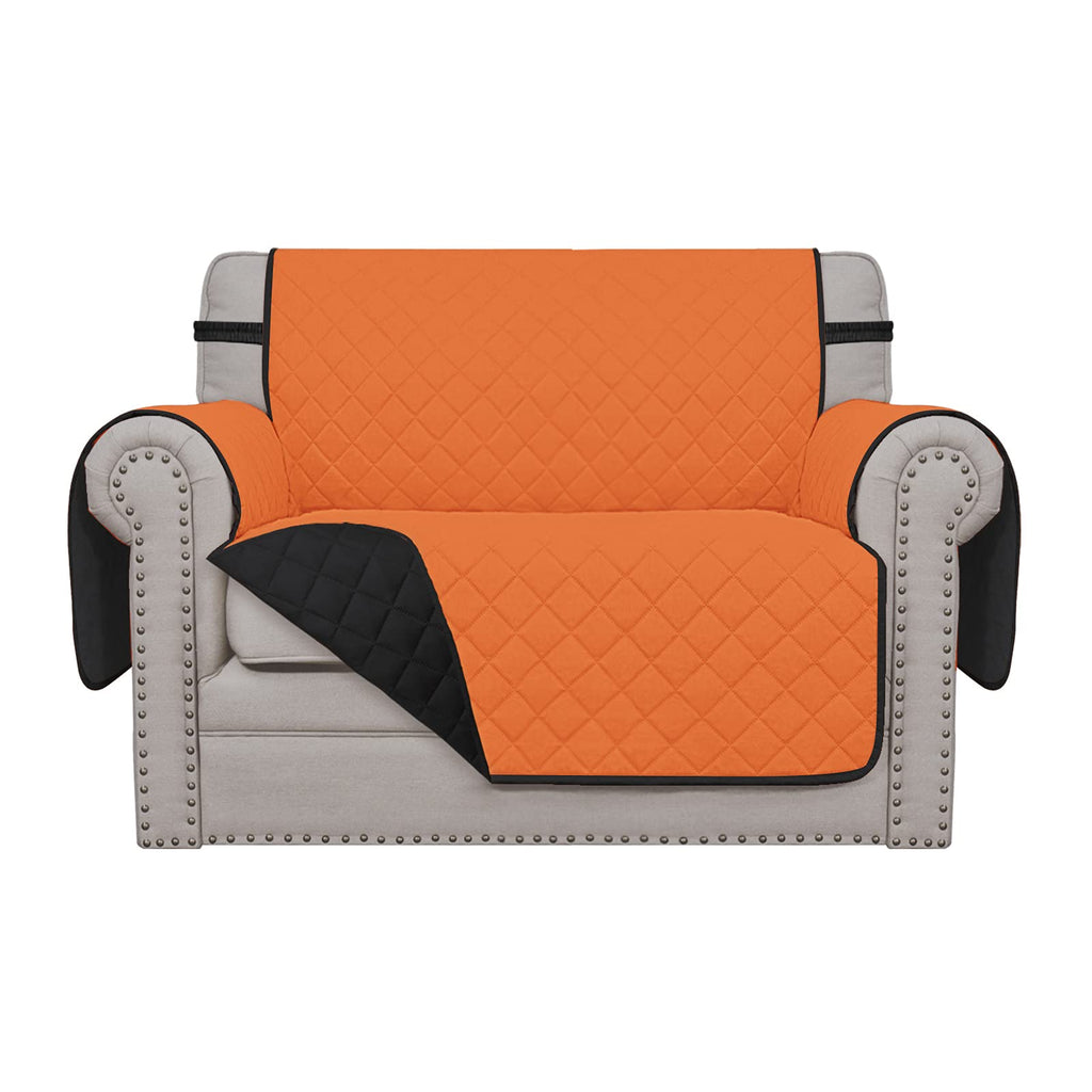 Easy-Going Reversible Couch Cover, Oversized Chair, Orange/Black