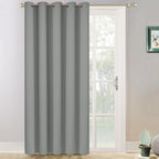 Yakamok Dove Grey Room Darkening Curtains 84 inch Sliding Door Drapes