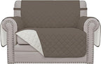 Easy-Going Reversible Couch Cover, Oversized Chair, Taupe/Ivory
