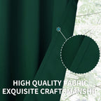 BGment Blackout Curtains for Kids Bedroom - Grommet Thermal Insulated Room Darkening Curtains for Living Room, Set of 2 Panels (42 x 72 Inch, Emerald)