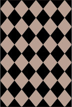 Front Door Mat Outside Entrance - 2x3 Black Tan Non-Slip Washable Doormat Indoor Outdoor Mat Entry Rug Geometric Diamond Small Throw Rugs for Entryway Kitchen Front Porch Decor