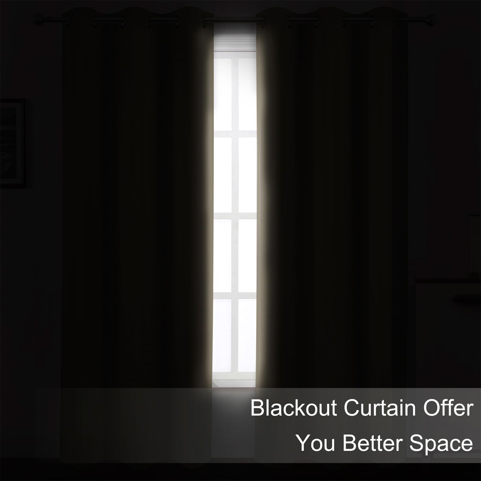 LEMOMO Blackout Curtains 52 x 84 inches Long Khaki Curtains Set of 2 Panels Thermal Insulated Room Darkening Curtains for Bedroom