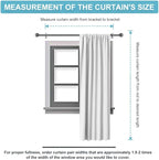 RYB HOME Blackout Curtains for Bedroom Living Room 72 inches Long, Thermal Insulated Privacy Rod Pocket Drapes for Nursery Office Home Theater, Width 42 by Length 72, Mocha, 2 Panels