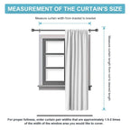 RYB HOME Blackout Curtains for Bedroom Living Room Nursery 72 inches Long