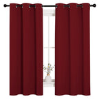 NICETOWN Grey Blackout Curtains for Bedroom 42" Wide x 63" Long 2 Panels