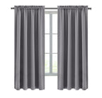 DWCN Blackout Curtains for Bedroom Living Room 42 x 63 Inch Long Grey