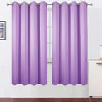 LEMOMO Blackout Curtains 66 x 72 Inch Long Lavender Curtains Set of 2 Panels Room Darkening Curtains for Bedroom and Living Room