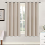 H.VERSAILTEX Blackout Curtain for Living Room Thermal Insulated Window Treatment Curtain Extra Long 63 inch Length Energy Saving Solid Grommet Top Blackout Drape, One Panel, Fog, 52" W x 63" L