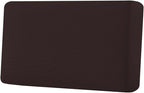 H.VERSAILTEX Super Stretch Individual Seat Cushion Covers Sofa Covers Couch Cushion Covers Slipcover Sets Thick Jacquard Textured Twill Fabric (1 Piece Loveseat Cushion Cover, Chocolate)