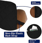 PureFit Reversible Quilted Oversized Recliner Sofa Cover, Water Resistant Furniture Protector, Washable Couch Cover with Elastic Straps for Kids, Pets (Large, Black/Black)