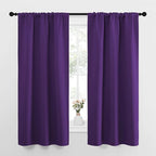 NICETOWN Bedroom Curtain Panels for Kids Room, Triple Weave Home Decoration Thermal Insulated Solid Blackout Curtains & Drapes for Nursery (Set of 2, 34-inch x 63-inch, Royal Purple)