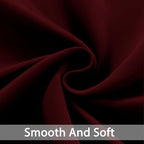 Yakamok Blackout Curtains for Bedroom, Thermal Insulated Blackout Window Curtains with Grommet Top for Living Room- Wine Red- 52W x 84L -2 Panels