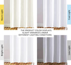 NICETOWN Pure White Curtains 2 Panels 84 inches Long for Bedroom, 50% Light Blocking Grommet Window Treatment for Living Room, W52 x L84