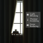 Estelar Textiler Aqua and Beige Ombre Blackout Bedroom Curtains 102 Inches