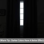 Yakamok Gray Blackout Curtains Room Darkening Thermal Insulated with Grommet Window Curtain for Bedroom, 52Wx108L inch, Grey, 2 Panels
